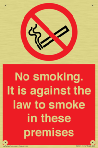 PS981: no smoking against the law