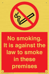 PS981: no smoking against the law