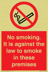 PS981: no smoking against the law
