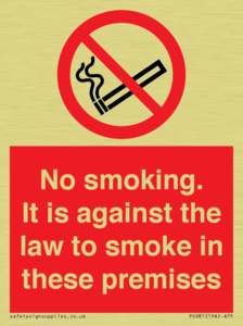 PS981: no smoking against the law