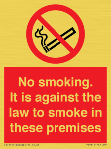 PS981: no smoking against the law