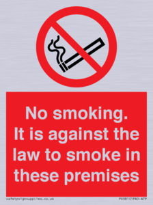 PS981: no smoking against the law