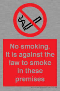 PS981: no smoking against the law