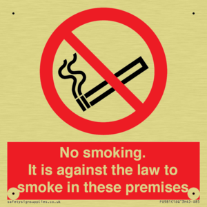PS981: no smoking against the law