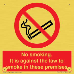 PS981: no smoking against the law