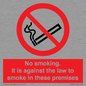 PS981: no smoking against the law