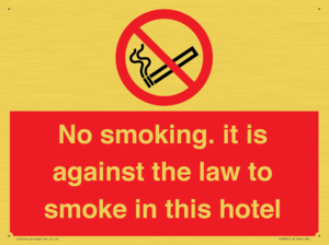 PS983: no smoking in this hotel