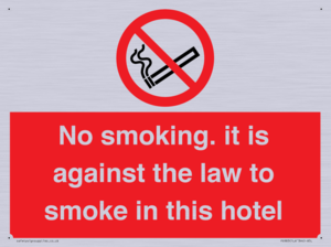 PS983: no smoking in this hotel