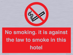 PS983: no smoking in this hotel