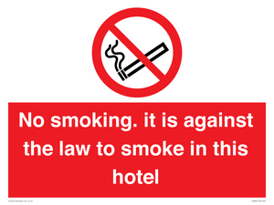 PS983: no smoking in this hotel