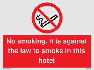 PS983: no smoking in this hotel