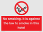 PS983: no smoking in this hotel