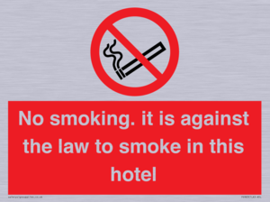 PS983: no smoking in this hotel