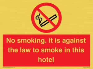 PS983: no smoking in this hotel