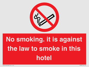 PS983: no smoking in this hotel