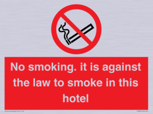PS983: no smoking in this hotel