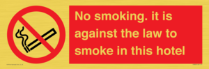 PS983: no smoking in this hotel