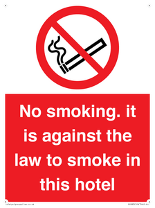 PS983: no smoking in this hotel