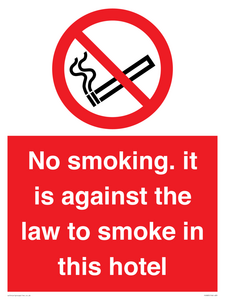 PS983: no smoking in this hotel