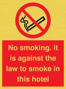 PS983: no smoking in this hotel