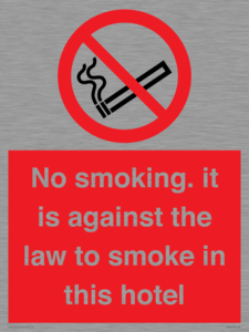 PS983: no smoking in this hotel
