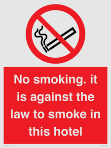 PS983: no smoking in this hotel