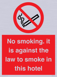 PS983: no smoking in this hotel