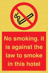 PS983: no smoking in this hotel
