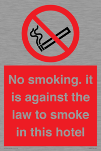 PS983: no smoking in this hotel