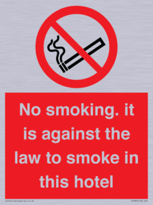 PS983: no smoking in this hotel