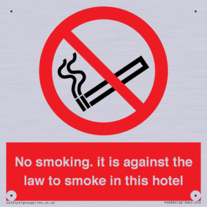 PS983: no smoking in this hotel