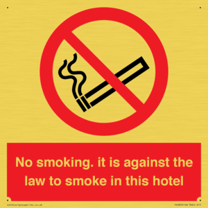 PS983: no smoking in this hotel