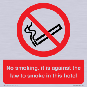 PS983: no smoking in this hotel