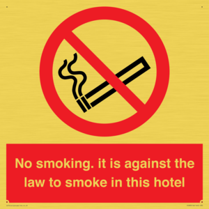 PS983: no smoking in this hotel