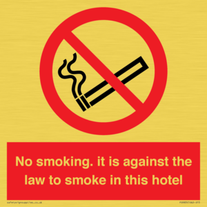 PS983: no smoking in this hotel