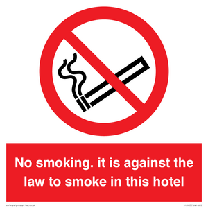 PS983: no smoking in this hotel