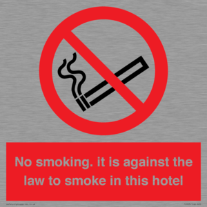 PS983: no smoking in this hotel