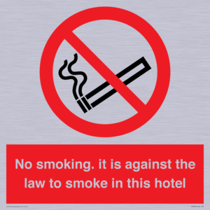 PS983: no smoking in this hotel