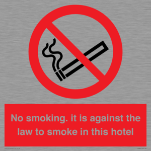 PS983: no smoking in this hotel