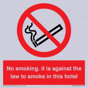 PS983: no smoking in this hotel