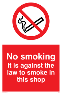 PS985: No smoking in this shop