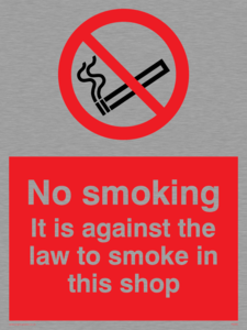PS985: No smoking in this shop