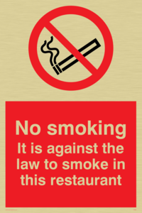 PS986: No smoking in this restaurant