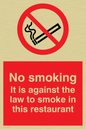 PS986: No smoking in this restaurant