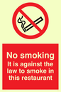 PS986: No smoking in this restaurant