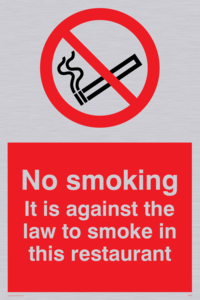 PS986: No smoking in this restaurant