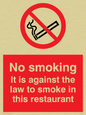 PS986: No smoking in this restaurant