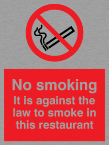 PS986: No smoking in this restaurant
