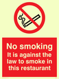 PS986: No smoking in this restaurant