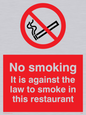 PS986: No smoking in this restaurant